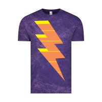 Cloud Purple LIGHTNING BOLT Vintage Tee - baoMotion