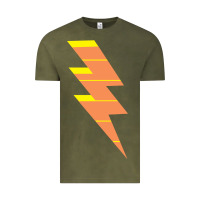 Vintage Olive LIGHTNING BOLT Vintage Tee - baoMotion