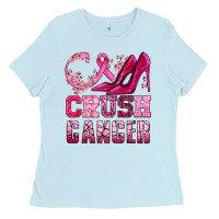 Baby Blue crush cancer high heels bbs Ladies Tee - BundleAndBundleShop