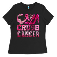 Black crush cancer high heels bbs Ladies Tee - BundleAndBundleShop