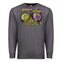 Charcoal Heather mardi gras dude Premium Sweatshirt - SublimationCraftShop