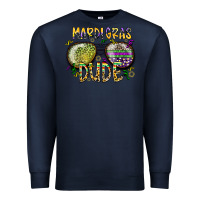 Navy mardi gras dude Premium Sweatshirt - SublimationCraftShop