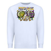 White mardi gras dude Premium Sweatshirt - SublimationCraftShop