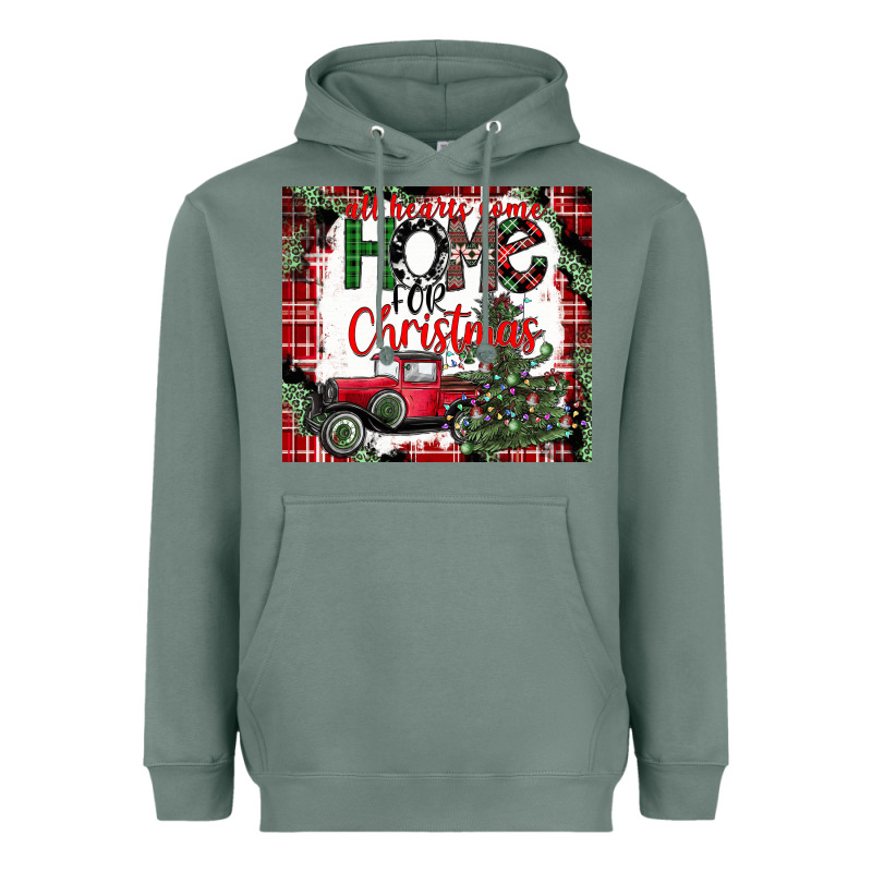 Christmas Homecoming Celebration Heavyweight Hoodie by CowhideDigitalArt | Teevron