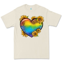Bone Pride Heart And Sunflower Premium Tee - BundleAndBundleShop