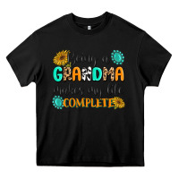 Black Being a Grandma Makes My Life Complete Heavy Core Tee - MaliasSmallBusiness