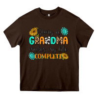 Chocolate Brown Being a Grandma Makes My Life Complete Heavy Core Tee - MaliasSmallBusiness