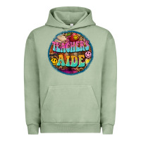 Pigment Oil Green western groovy teachers aide Urban Hoodie - BarkalooDesign