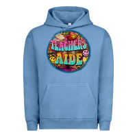 Pigment Pebble Blue western groovy teachers aide Urban Hoodie - BarkalooDesign