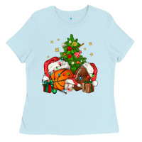 Baby Blue christmas sports bbs Ladies Tee - BundleAndBundleShop