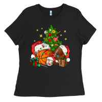 Black christmas sports bbs Ladies Tee - BundleAndBundleShop