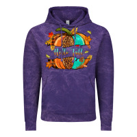 Cloud Purple pumpkin hello fall Vintage Hoodie - NancyCooperArtShop