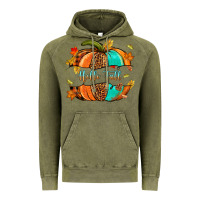 Vintage Olive pumpkin hello fall Vintage Hoodie - NancyCooperArtShop