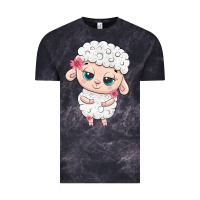 Cloud Black cute sheep Vintage Tee - texasbilliewilder
