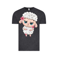 Vintage Black cute sheep Vintage Tee - texasbilliewilder