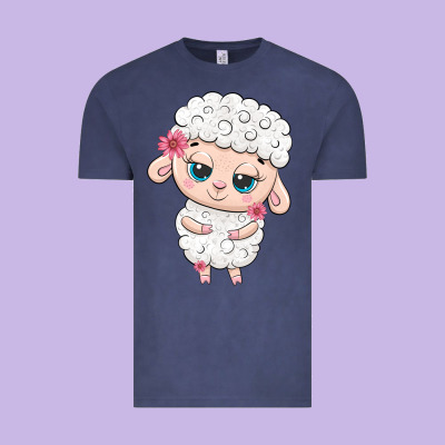 Cute Sheep Vintage Tee Designed By Texasbilliewilder