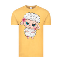Vintage Mustard cute sheep Vintage Tee - texasbilliewilder