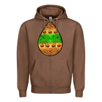 Chestnut halloween pumpkin teardrop Zipper Hoodie - BundleAndBundleShop