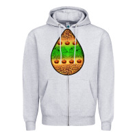 Heather Grey halloween pumpkin teardrop Zipper Hoodie - BundleAndBundleShop