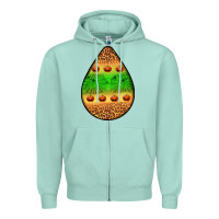 Seafoam halloween pumpkin teardrop Zipper Hoodie - BundleAndBundleShop