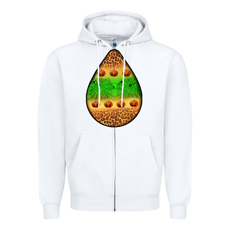Halloween Pumpkin Teardrop Zipper Hoodie by BundleAndBundleShop | Teevron