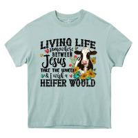 Arona living life somewhere between jesus take the wheel Heavy Core Tee - MaliasSmallBusiness