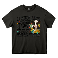 Asphalt living life somewhere between jesus take the wheel Heavy Core Tee - MaliasSmallBusiness
