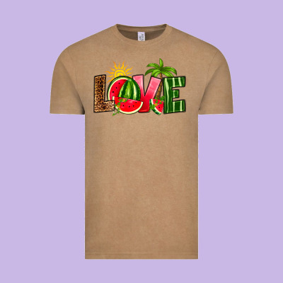 Love Watermelon Vintage Tee Designed By Ranaportraitstore