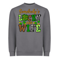 Storm St. Patrick's Somebody’s lucky ass wife Heavyweight Sweatshirt - OliviaCreatesArt