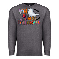 Charcoal Heather My 1st Halloween Premium Sweatshirt - CowhideDigitalArt