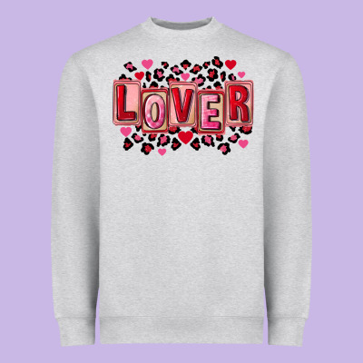 Valentine's Day Lover Heavyweight Sweatshirt Designed By Fadigitalartstudio