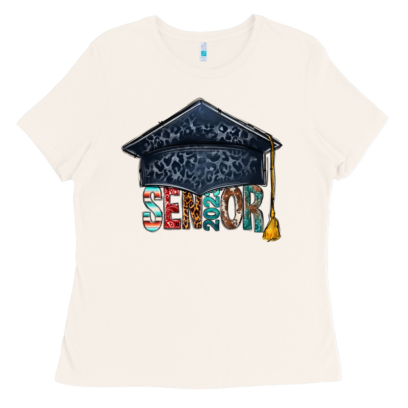 Senior 2023 Graduation Hat Bbs Ladies Tee by BundleAndBundleShop | Teevron