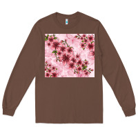 Chestnut hibiscus flowers with glitter Long Sleeve Tee - TumblerDesignByShophia