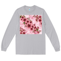 Moon Dust hibiscus flowers with glitter Long Sleeve Tee - TumblerDesignByShophia
