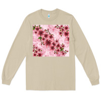 Mushroom hibiscus flowers with glitter Long Sleeve Tee - TumblerDesignByShophia