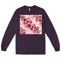 Hibiscus Flowers With Glitter Long Sleeve Tee | Teevron