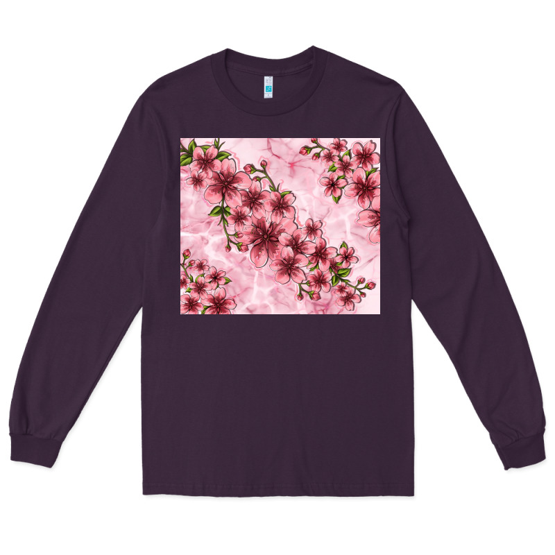 Hibiscus Flowers With Glitter Long Sleeve Tee by TumblerDesignByShophia | Teevron