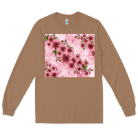 Toasted Coconut hibiscus flowers with glitter Long Sleeve Tee - TumblerDesignByShophia