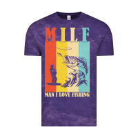 Cloud Purple fishing t  shirt milf man i love fishing t  shirt Vintage Tee - baoMotion