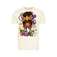 Vintage Arctic mardi gras mama afro messy bun Vintage Tee - texasbilliewilder