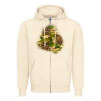 Sandshell camouflage and leopard patch  3 Zipper Hoodie - BundleAndBundleShop