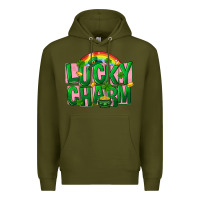 Army Green St Patricks Lucky Charm Premium Hoodie - FaDigitalArtStudio