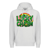 Dove Grey St Patricks Lucky Charm Premium Hoodie - FaDigitalArtStudio