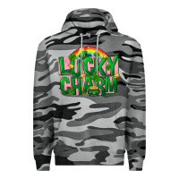 Slate Camo St Patricks Lucky Charm Premium Hoodie - FaDigitalArtStudio