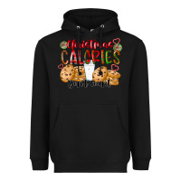 Black christmas calories dont count Heavyweight Hoodie - CowhideDigitalArt
