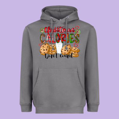 Christmas Calories Dont Count Heavyweight Hoodie Designed By Cowhidedigitalart