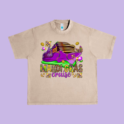 Mardi Gras Cruise Urban Heavy Tee Designed By Nancycooperartshop