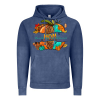 Vintage Denim thankful grateful blessed mom pumpkin Vintage Hoodie - NancyCooperArtShop