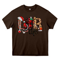 Chocolate Brown lab life christmas Heavy Core Tee - MaliasSmallBusiness