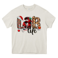 Cream lab life christmas Heavy Core Tee - MaliasSmallBusiness